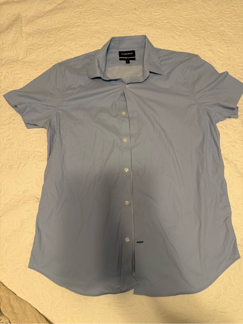 Bonobos Pale Blue Short-Sleeve Button-Down Shirt